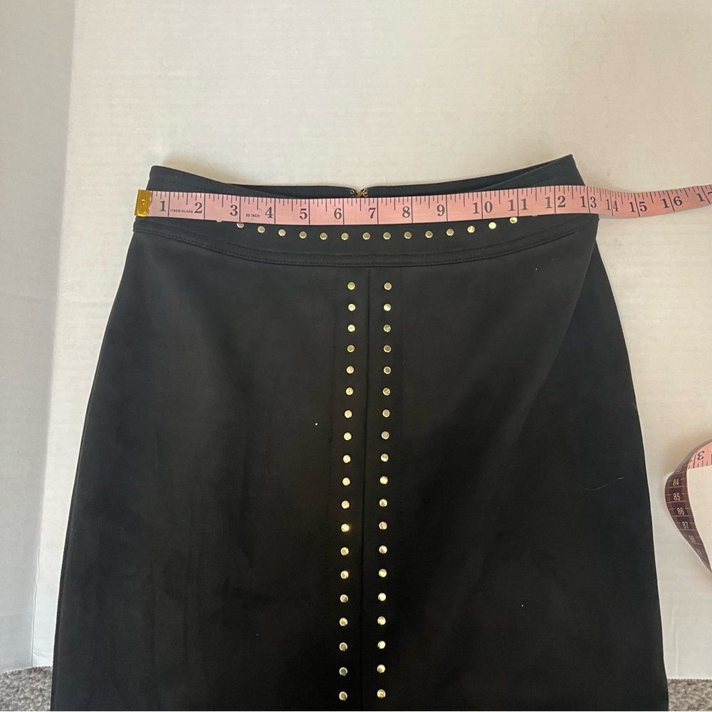 White House Black Market Faux Suede Studded Pencil Skirt - Picture 13 of 16